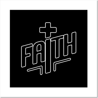 Faith with cross Posters and Art